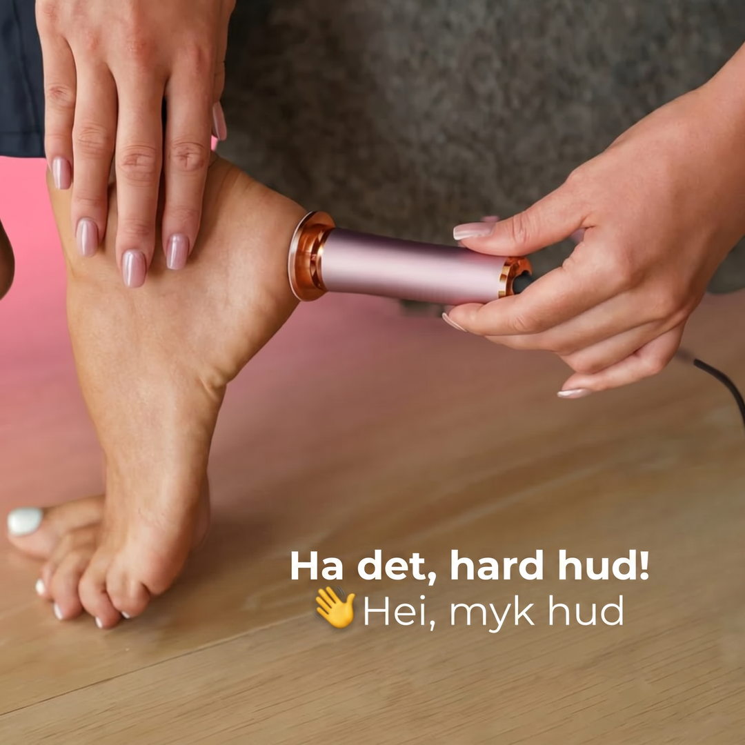 Elektrisk fotfil mot hard hud – myke føtter hjemme